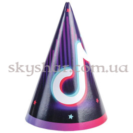 Опция Ковпак "Блогер Party  TikTok (ТікТок)" 6 шт. – фото 1