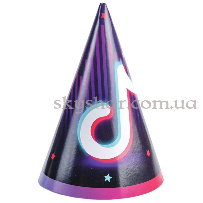 Ковпак "Блогер Party  TikTok (ТікТок)" 6 шт. – фото 1