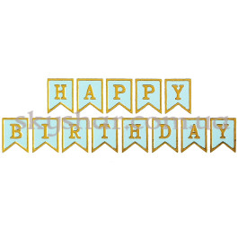 Опция Гірлянда розтяжка міні "Happy Birthday" Тіфані – фото 17