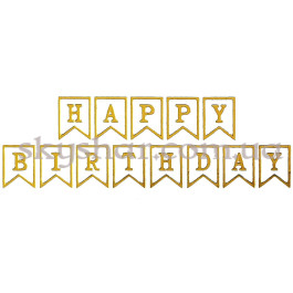 Опция Гірлянда розтяжка міні "Happy Birthday" Біла – фото 15