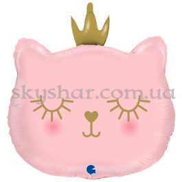 Опция Фольгована кулька "Кішечка-принцесса з короною рожева" – фото 8
