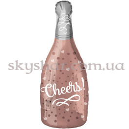Опция Фольгована кулька "Пляшка шампанського CHEERS рожеве золото" – фото 18 Опция Фольгована кулька "Пляшка шампанського CHEERS рожеве золото" – фото 18