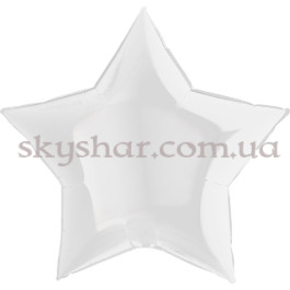Опция Фольгована кулька "Велика зірка біла 90 см" – фото 6