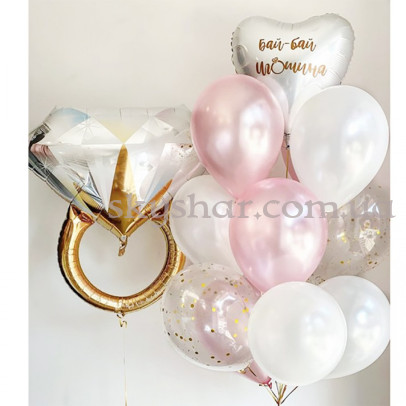Кульки повітряні на дівич-вечір "Перлинна вечірка" – фото 1