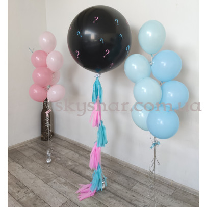 Кульки на гендер вечірку зі знаками питань – фото 1