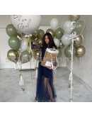 Шары на гендер-пати "Boy or Girl" с большим белым шаром даблстаф – фото 3