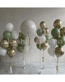 Кульки на гендер-паті "Boy or Girl" з великою білою кулькою даблстаф – фото 2 Кульки на гендер-паті "Boy or Girl" з великою білою кулькою даблстаф – фото 2