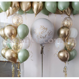 Опция Сет шаров для определения пола ребенка "Boy or Girl" эвкалипт-золото – фото 6