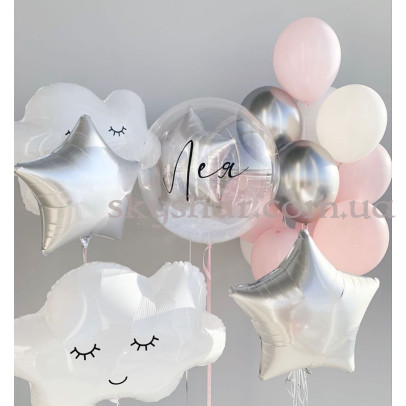Шары на выписку из роддома "Воздушные облака" – фото 1