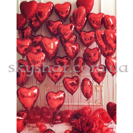 Опция Стіна з фольгованих сердець 50 шт. – фото 11