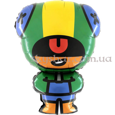 Фольгированный шар фигура "Brawl Stars Леон" (Бравл Старс) – фото 1