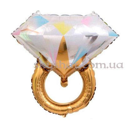 Фольгована кулька "Обручка з діамантом" Міні – фото 1