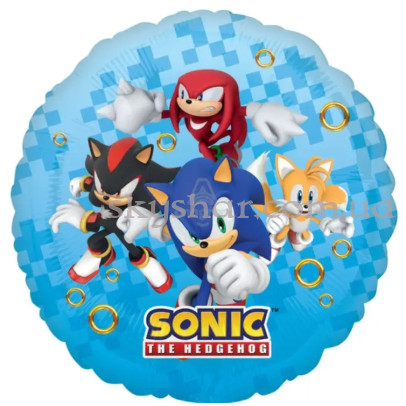 Фольгована кулька коло "Сонік та команда" – фото 1