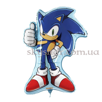 Фольгована кулька фігура "Сонік" – фото 1 Фольгована кулька фігура "Сонік" – фото 1