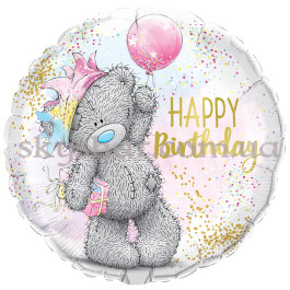 Опция Фольгированный шар круг "Happy Birthday! Мишка Тедди Me to You" – фото 1 Опция Фольгированный шар круг "Happy Birthday! Мишка Тедди Me to You" – фото 1
