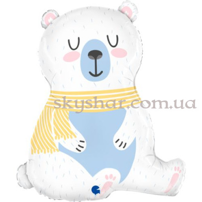Фольгована кулька "Полярний ведмедик" – фото 1 Фольгована кулька "Полярний ведмедик" – фото 1