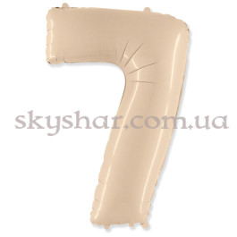 Опция Фольгована цифра "7" Кремова Сатин – фото 2 Опция Фольгована цифра "7" Кремова Сатин – фото 2