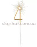 Бенгальская свеча-цифра "4" Золотая – фото 2