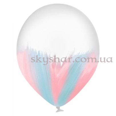 Brush шар "Голубо-пудровый макарун Браш" 14” (35 см) – фото 1