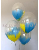 Brush кулька "Жовто-блакитний Браш" 14” (35 см) – фото 3