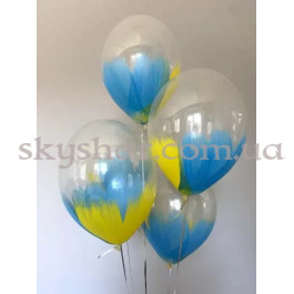 Brush кулька "Жовто-блакитний Браш" 14” (35 см) – фото 2