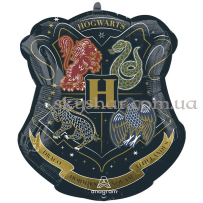 Фольгована кулька "Герб Хогвартса Новий Дизайн (Гаррі Поттер)"  – фото 1