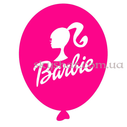 Гелиевые шары "Барби на малиновом" (35 см)  – фото 1
