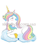 Фольгированный шар фигура "Единорог Макарун спящий" – фото 2