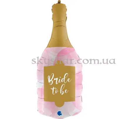 Фольгированный шар "Бутылка шампанского Bride to be" – фото 1 Фольгированный шар "Бутылка шампанского Bride to be" – фото 1