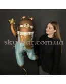 Фольгована кулька "Ведмедик в комбінезоні" – фото 3