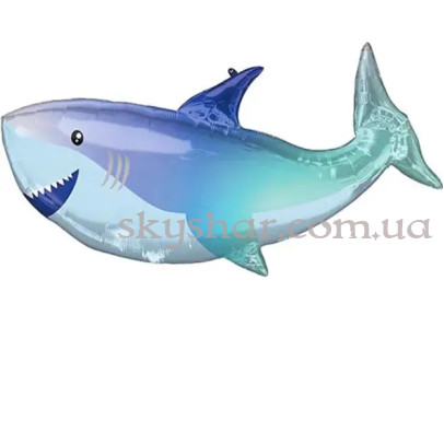 Фольгована кулька "Акула Весела" – фото 1 Фольгована кулька "Акула Весела" – фото 1