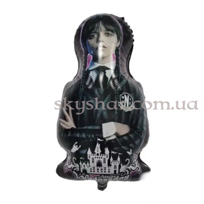 Фольгированный шар фигура "Wednesday/Вэнздей (Уэнздей)" – фото 1 Фольгированный шар фигура "Wednesday/Вэнздей (Уэнздей)" – фото 1