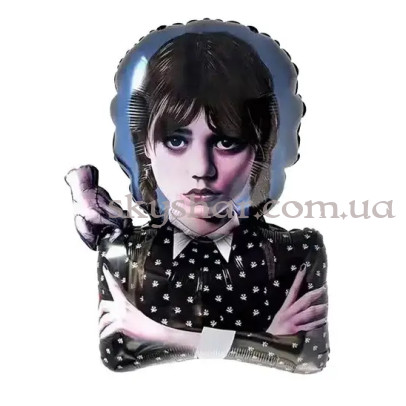 Фольгована кулька фігура "Wednesday/Венздей з рукою (Уенздей)" – фото 1