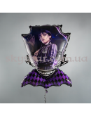 Фольгована кулька фігура "Wednesday/Венздей Фіолетова (Уенздей)" – фото 3