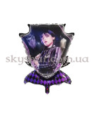 Фольгована кулька фігура "Wednesday/Венздей Фіолетова (Уенздей)" – фото 2