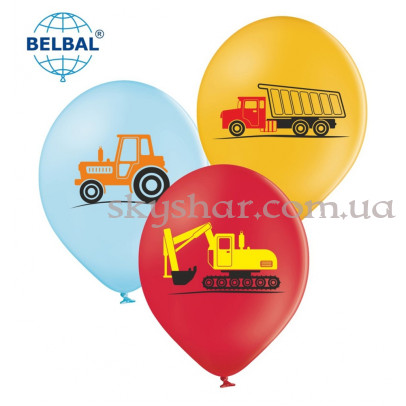 Гелиевые шары "Машинки" (35 см) – фото 1 Гелиевые шары "Машинки" (35 см) – фото 1