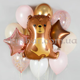 Опция Набор шаров "Мишка в розовом цвете" – фото 17 Опция Набор шаров "Мишка в розовом цвете" – фото 17