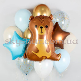 Опция Набір кульок "Ведмедик у блакитному кольорі" – фото 19