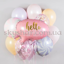 Опция Набір кульок "Hello Baby Хмаринка рожева" – фото 5 Опция Набір кульок "Hello Baby Хмаринка рожева" – фото 5