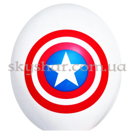 Опция Гелієві кульки "Капітан Америка - щит на білому" (30 см) – фото 26 Опция Гелієві кульки "Капітан Америка - щит на білому" (30 см) – фото 26