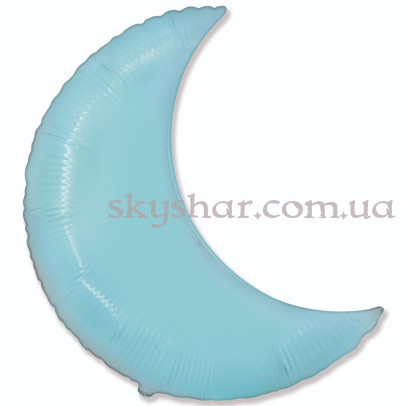 Фольгована кулька "Півмісяць блакитний" – фото 1 Фольгована кулька "Півмісяць блакитний" – фото 1