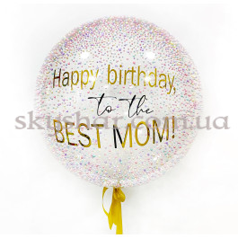 Опция Кулька Баблс з ніжним ассорті пінопластом усередині з Вашим написом 61 см – фото 13