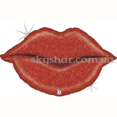 Фольгированный шар фигура "Губы Поцелуй" – фото 1