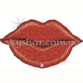 Опция Фольгована кулька фігура "Губи  Поцілунок" – фото 10