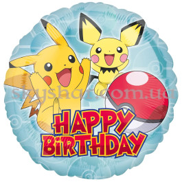 Опция Фольгированный шар "Happy Birthday Покемоны" – фото 10 Опция Фольгированный шар "Happy Birthday Покемоны" – фото 10