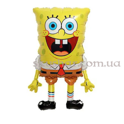 Фольгована кулька фігура "Веселий Спанч Боб Китай (Губка Боб)" – фото 1 Фольгована кулька фігура "Веселий Спанч Боб Китай (Губка Боб)" – фото 1