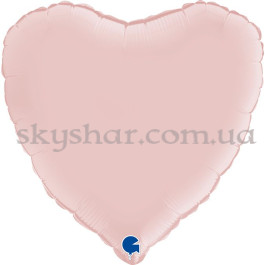 Опция Фольгована кулька "Серце блідо-рожеве" 46 см Італія Grabo – фото 15