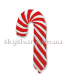 Фольгована кулька "Карамельна тростина червоно-біла (Льодяник)" – фото 2