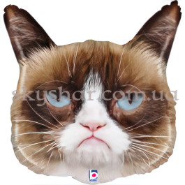 Опция Фольгована кулька "Сердитий кіт Grumpy cat (Грампі кет)" – фото 7