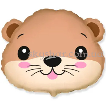 Фольгированный шар "Голова Милая выдрочка" – фото 1